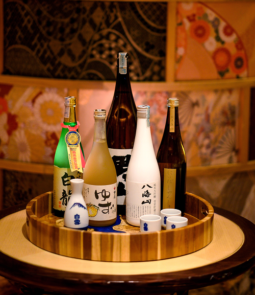 Two bottles of Hakuryu Daiginjo at B1 Bar - AYANA Midplaza Jakarta